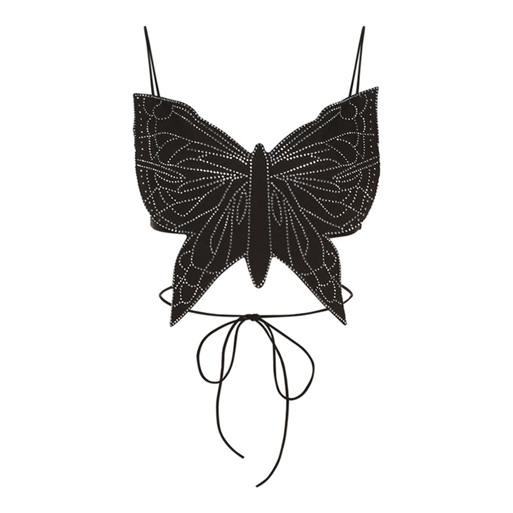 Rhinestone Butterfly Camisole