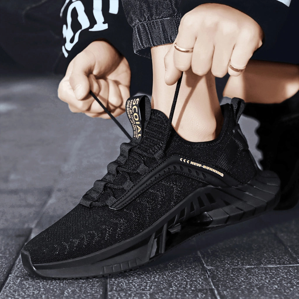 Black Techwear Sneakers