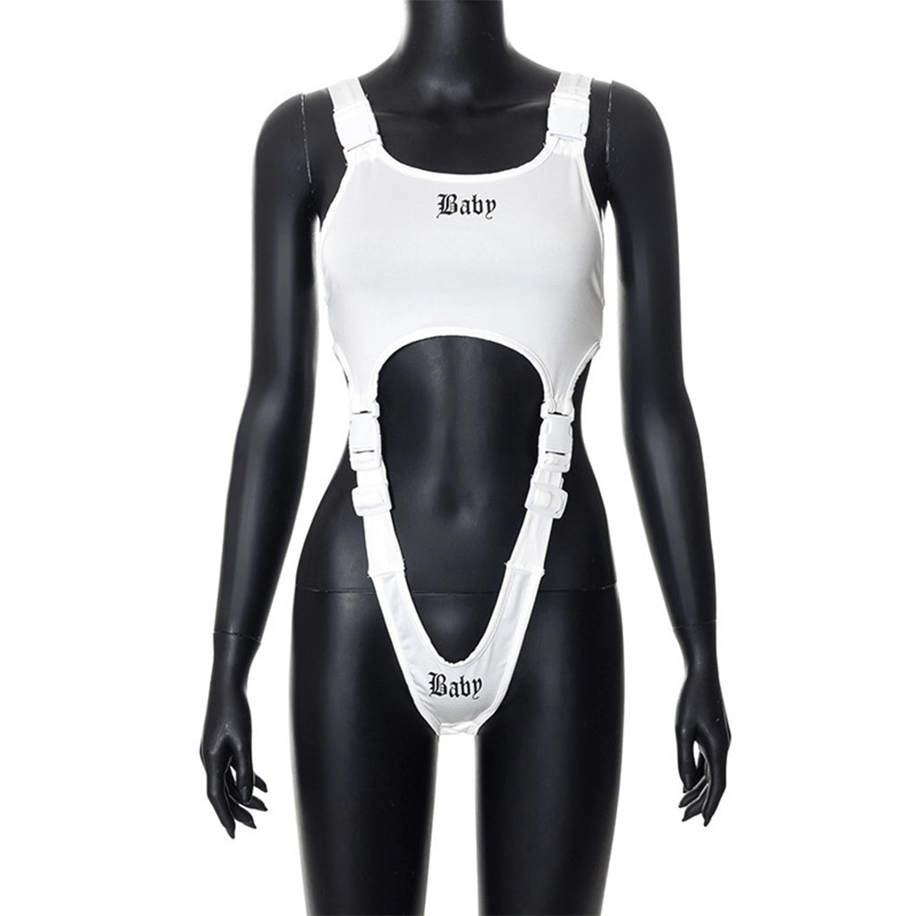 Buckle Straps Techwear Bodysuit