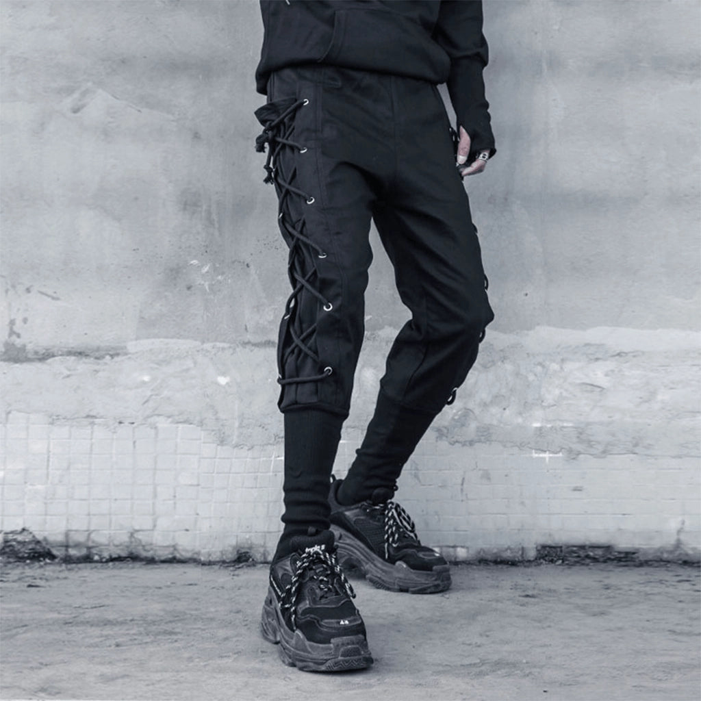 Lace-Up Techwear Pants