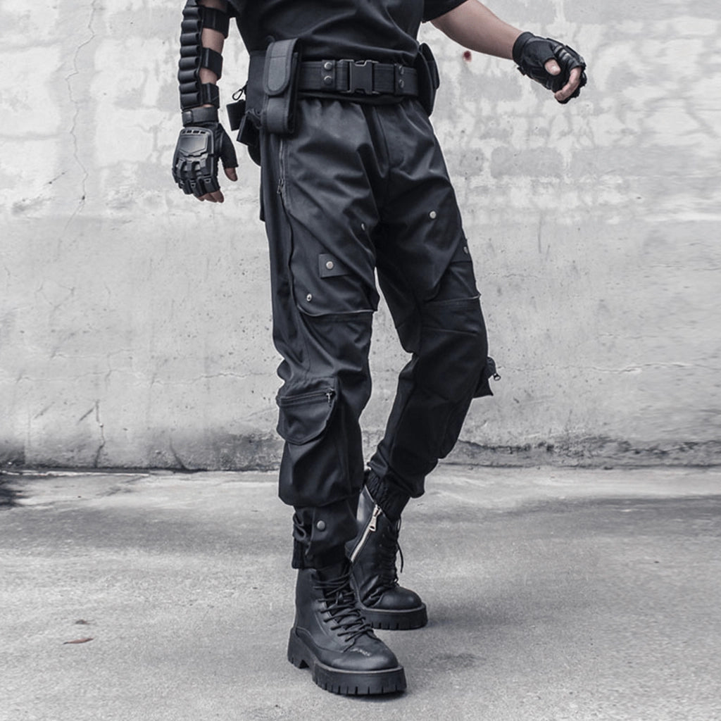 Futuristic Cargo Joggers