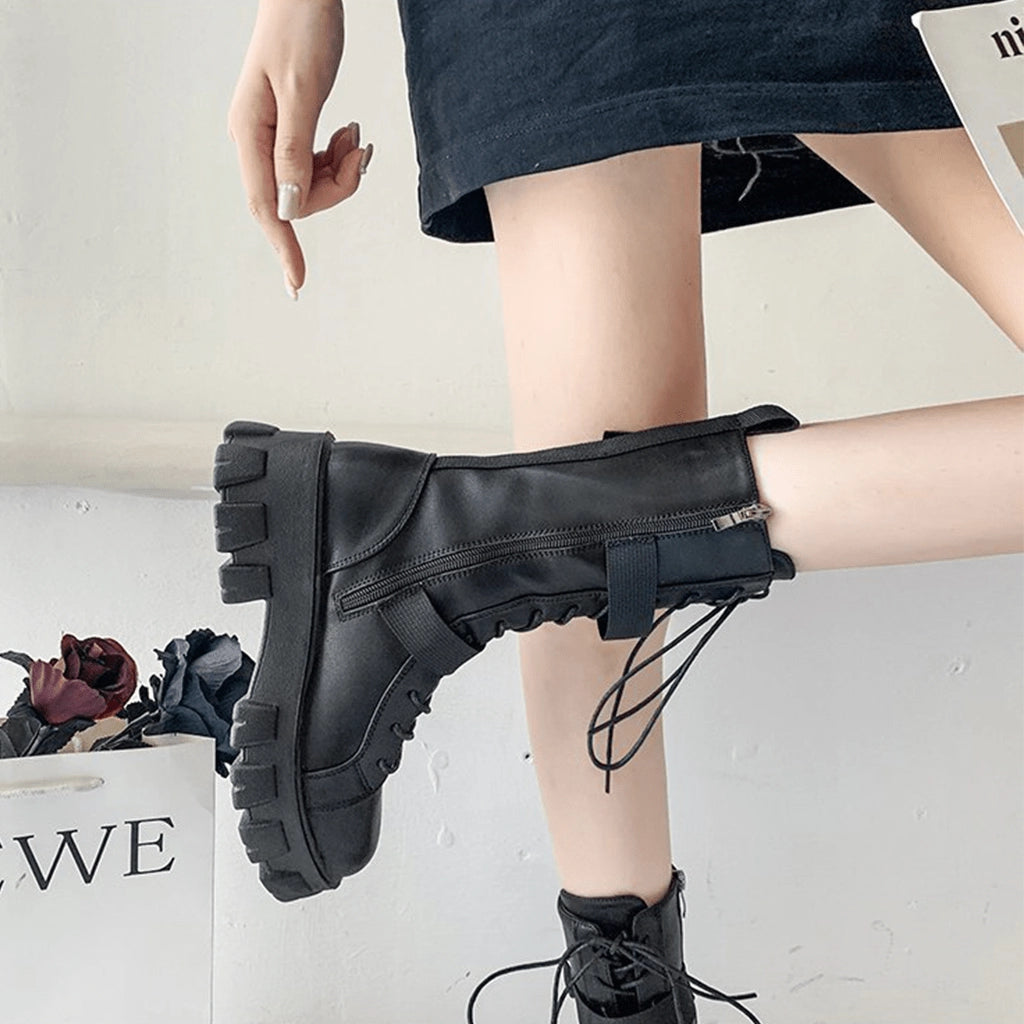 Chunky Black Boots