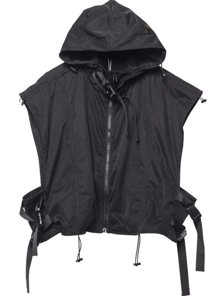 Techwear Hooded Waterproof Vest