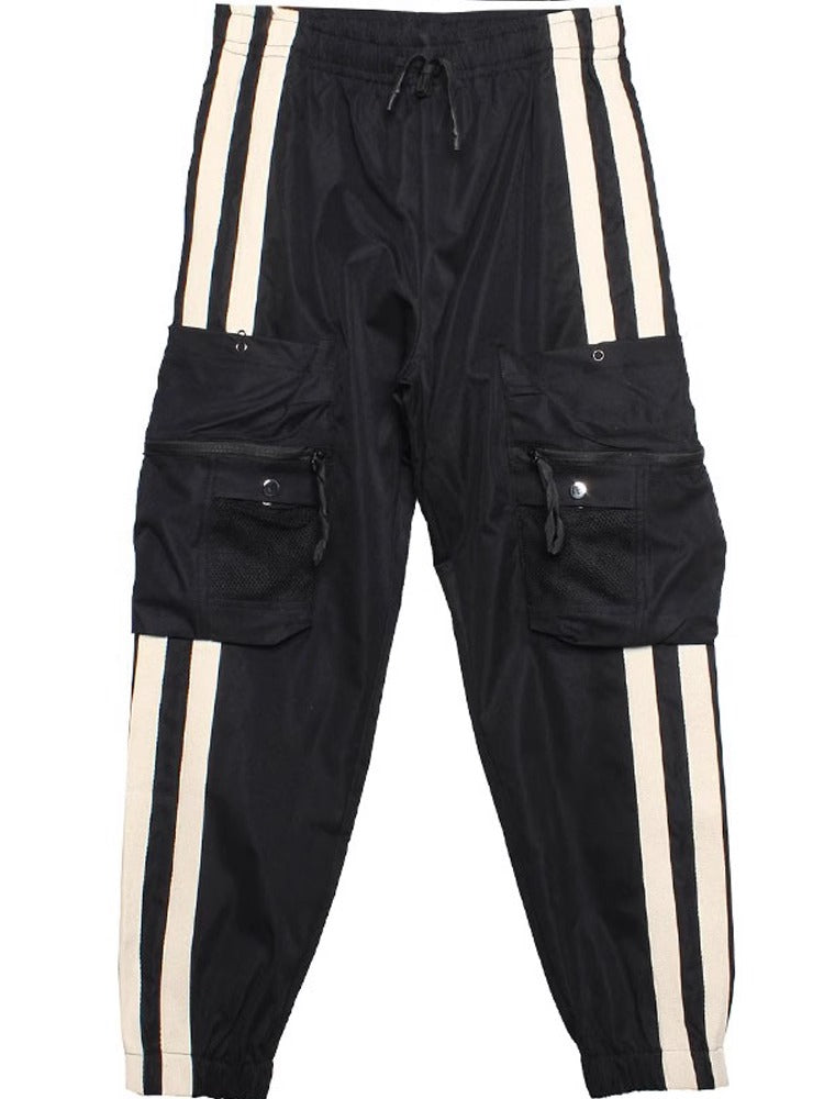 Striped Techwear Cargo Pants