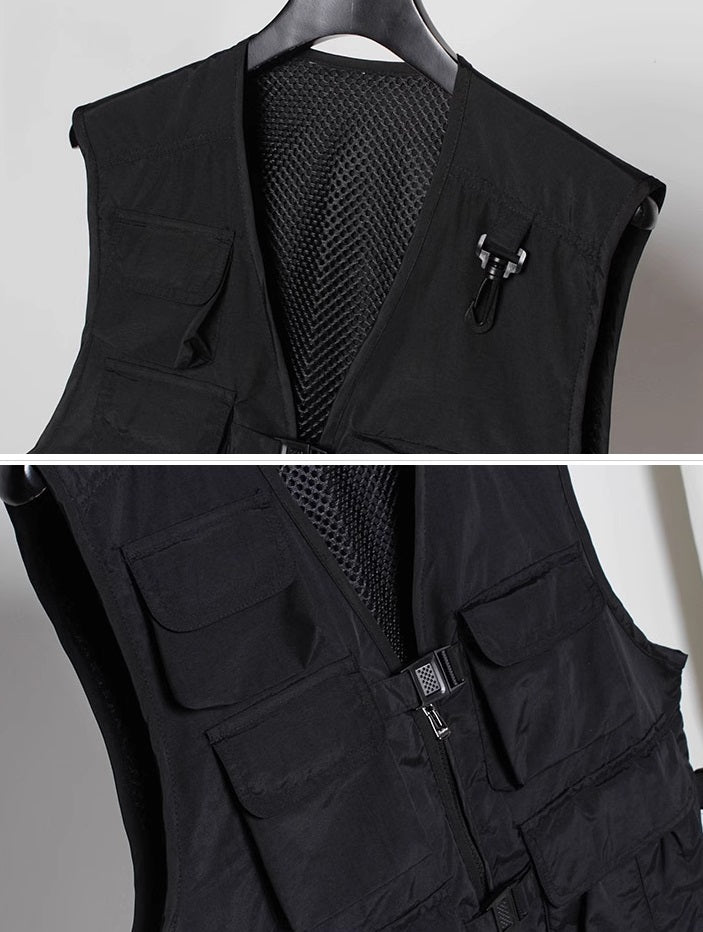 Black Techwear Vest