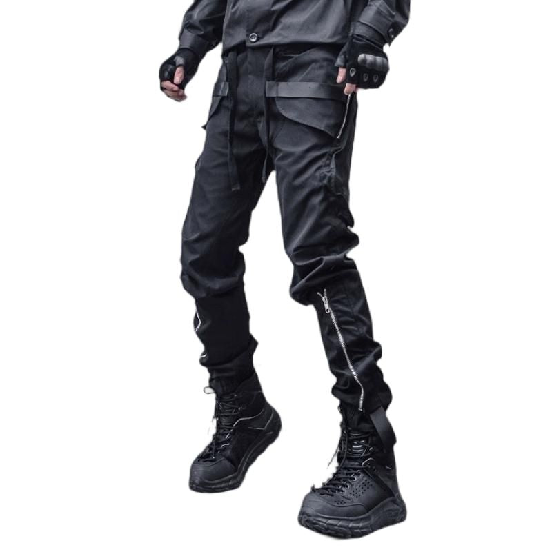 Black Techwear Cargo Pants