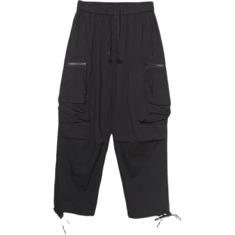 Wide Leg Cargo Trousers