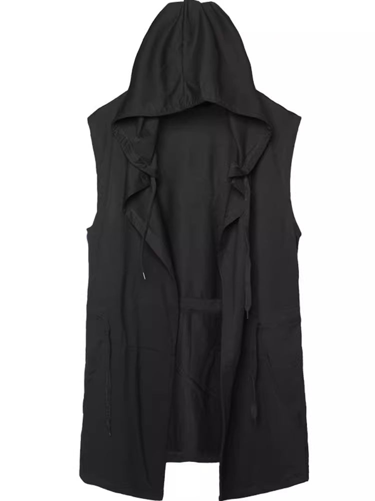 Black Sleeveless Cloak