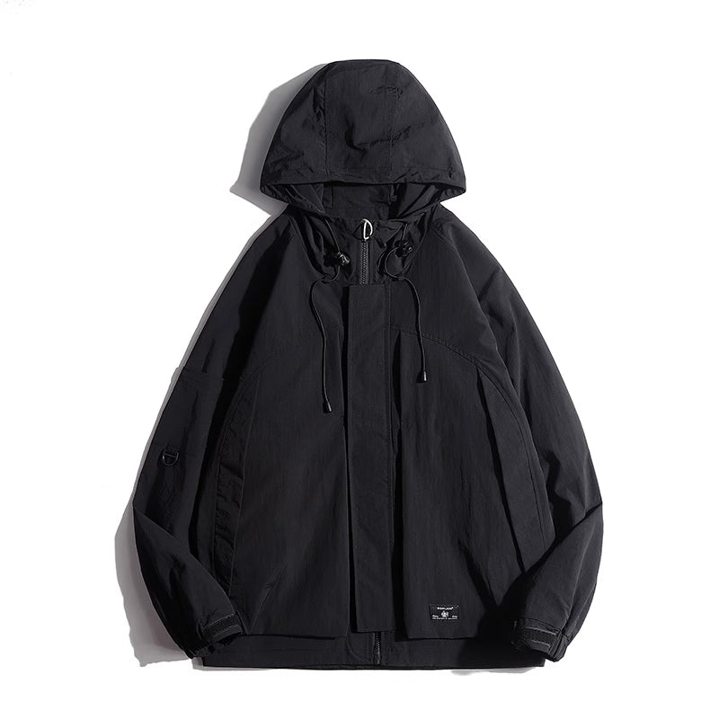 Blackout Techwear Hooded Jacket