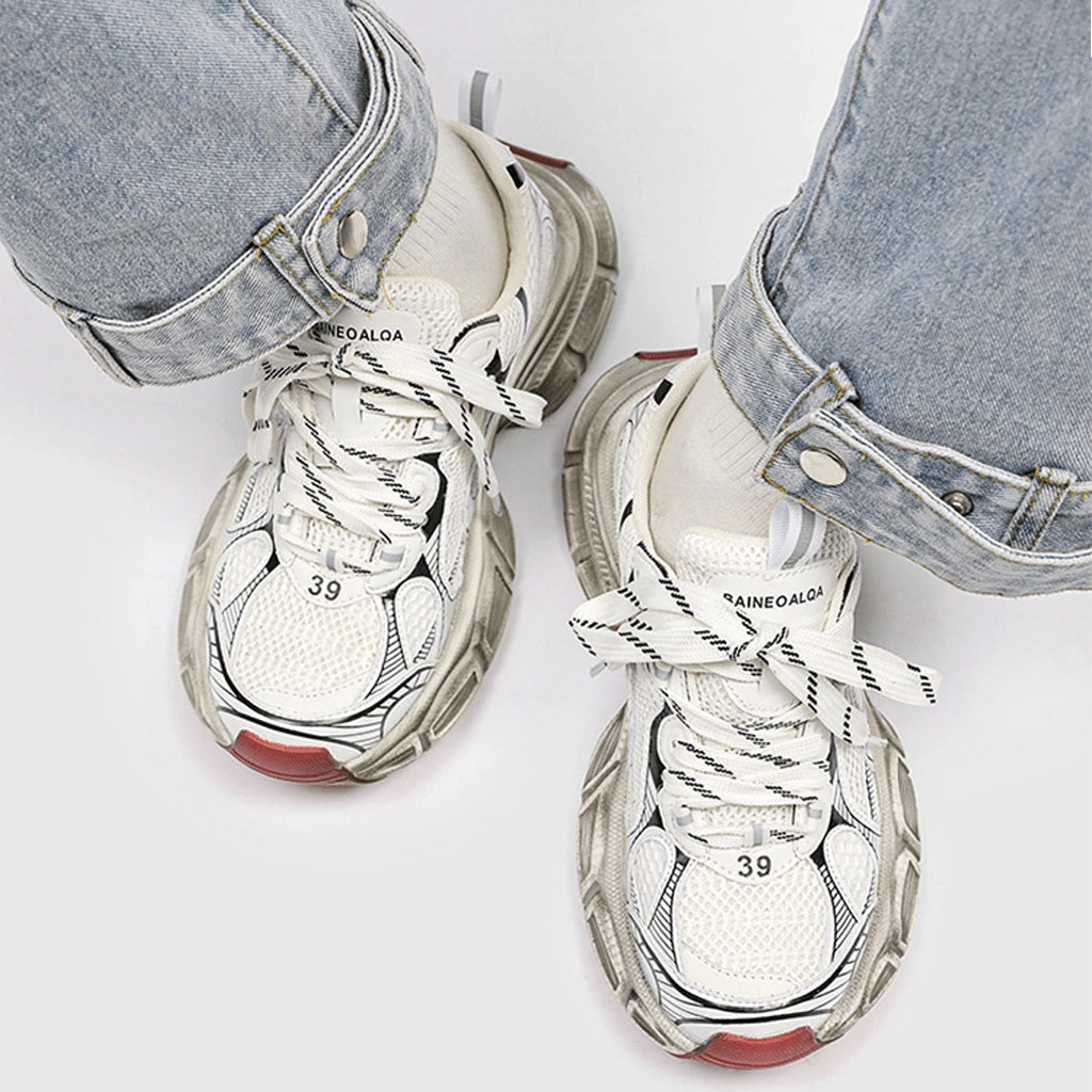 Metallic Finish Sneakers