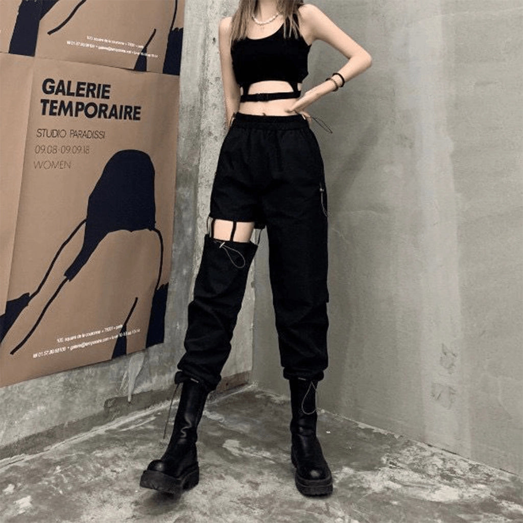 Cut-Out Cargo Pants