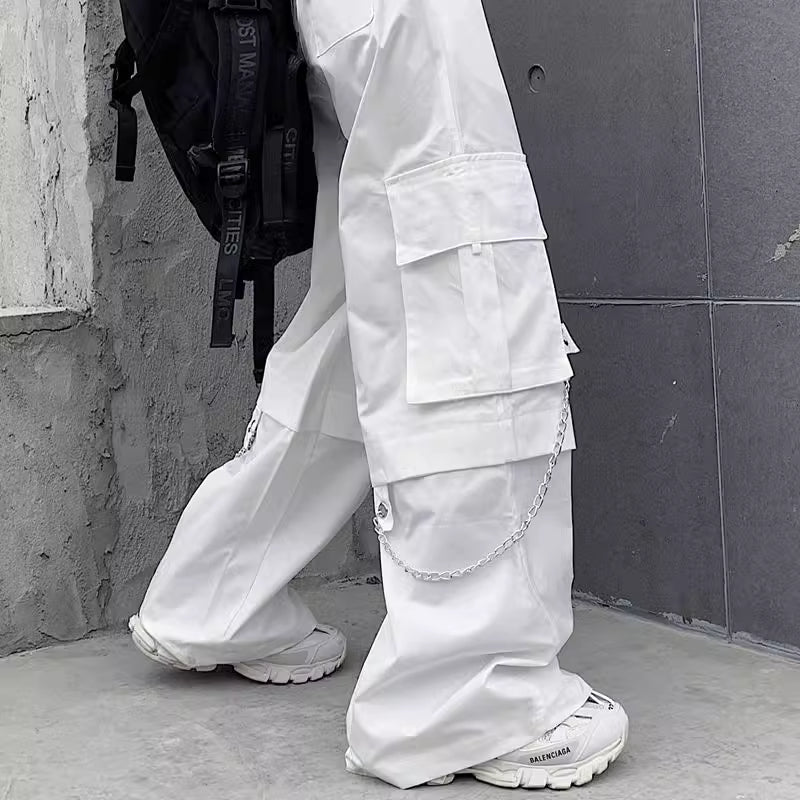 High-Waisted Techwear Cargo Pants