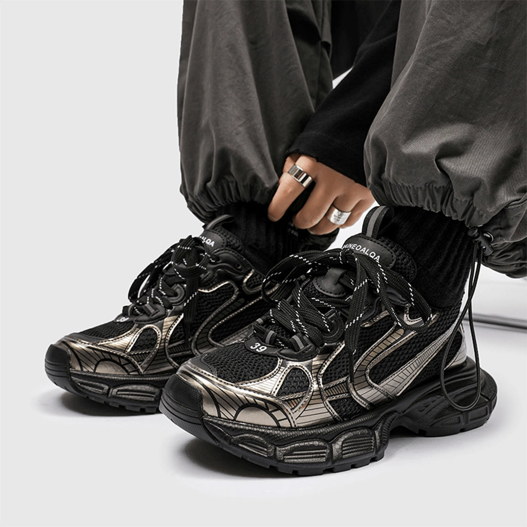 Metallic Finish Sneakers