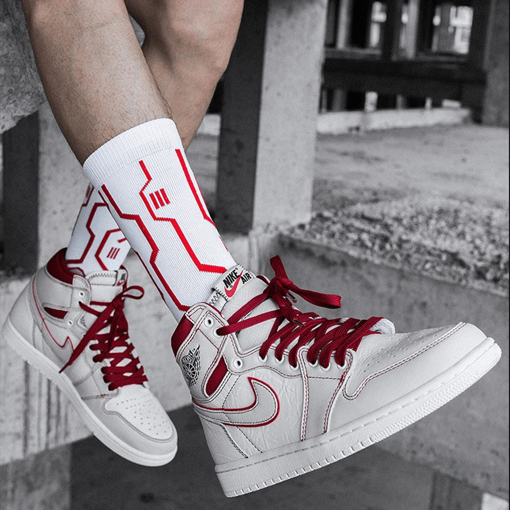 Cyberpunk Circuit Socks