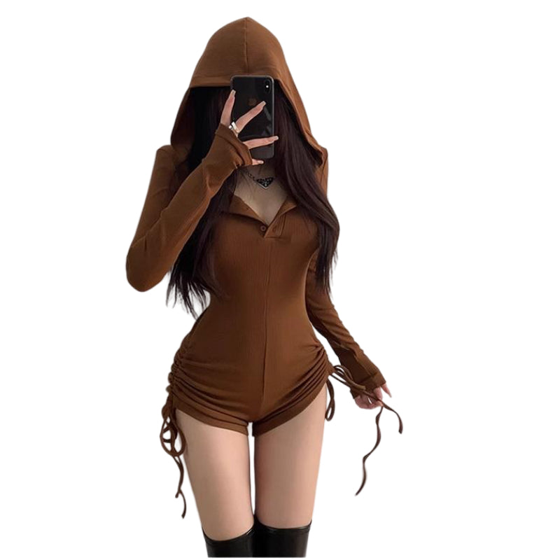 Hooded Activewear Bodysuit