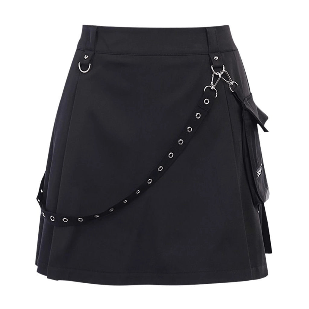 Techwear Cargo Pocket Skirt