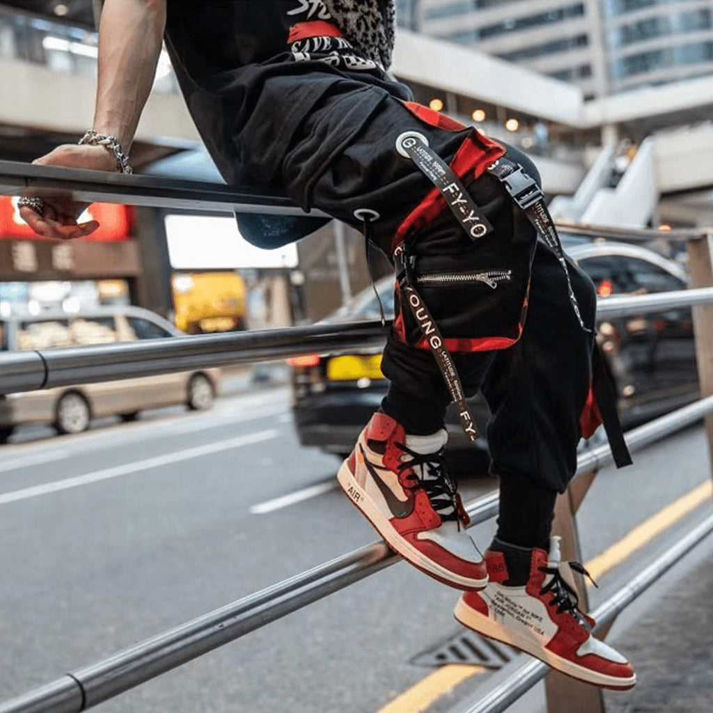 Red Camo Techwear Pants