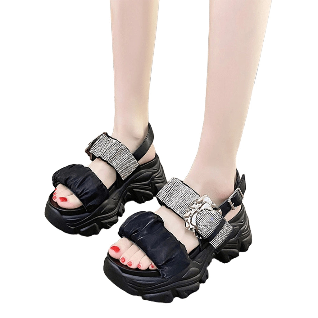 Rhinestone Straps Sandals