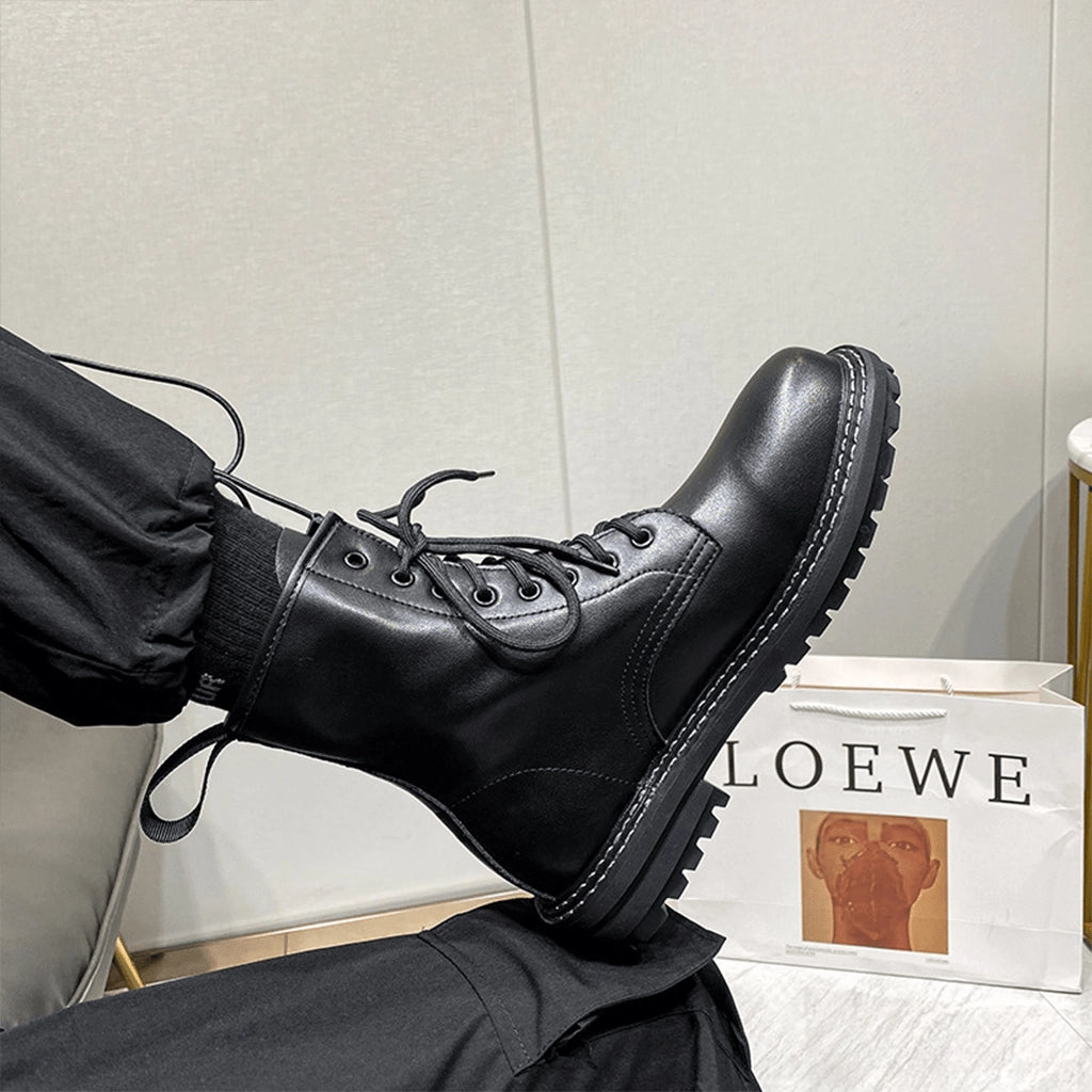 Oversize Leather Boots