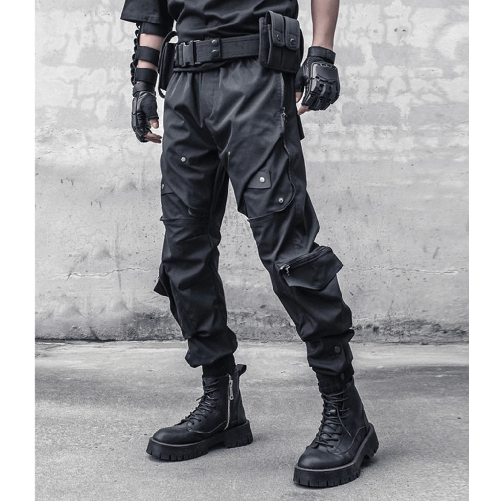 Futuristic Cargo Joggers
