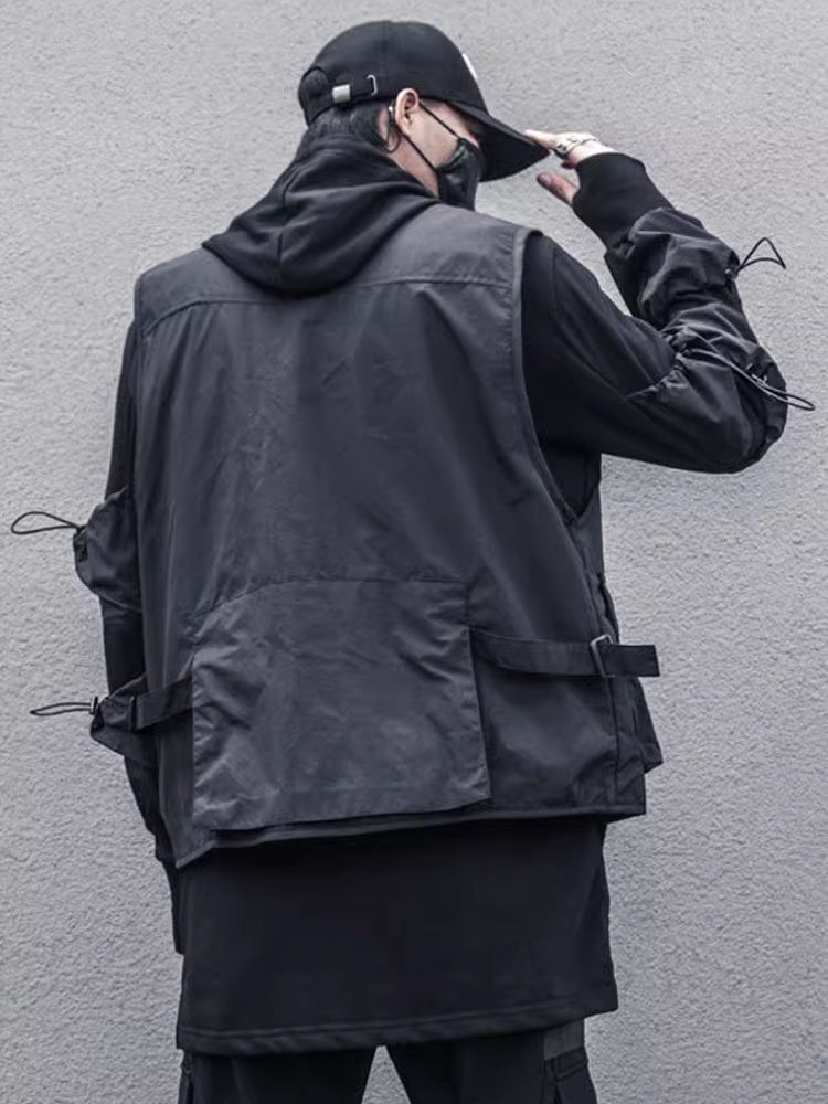 Black Techwear Vest