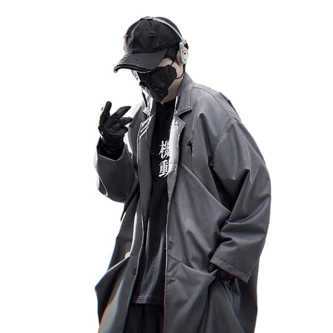 Futuristic Long Techwear Jacket