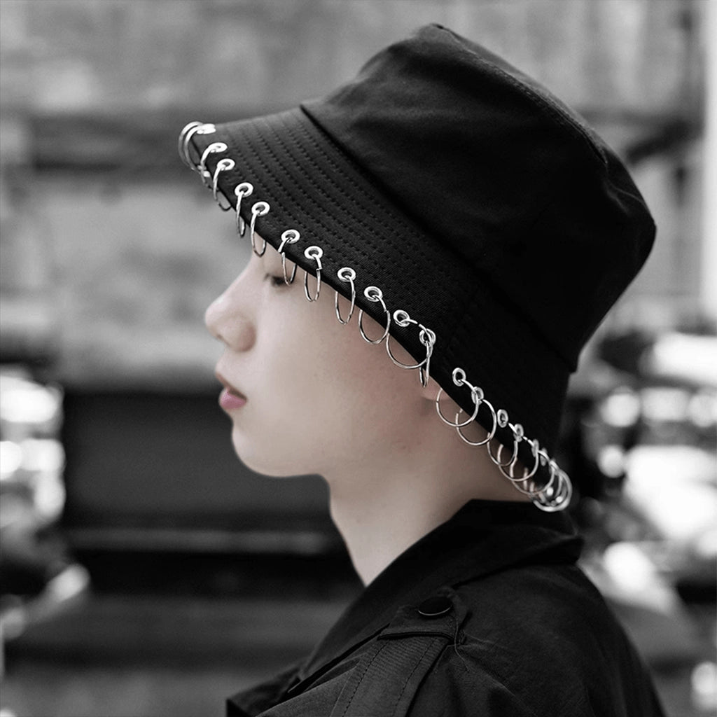 Metal Ring Bucket Hat