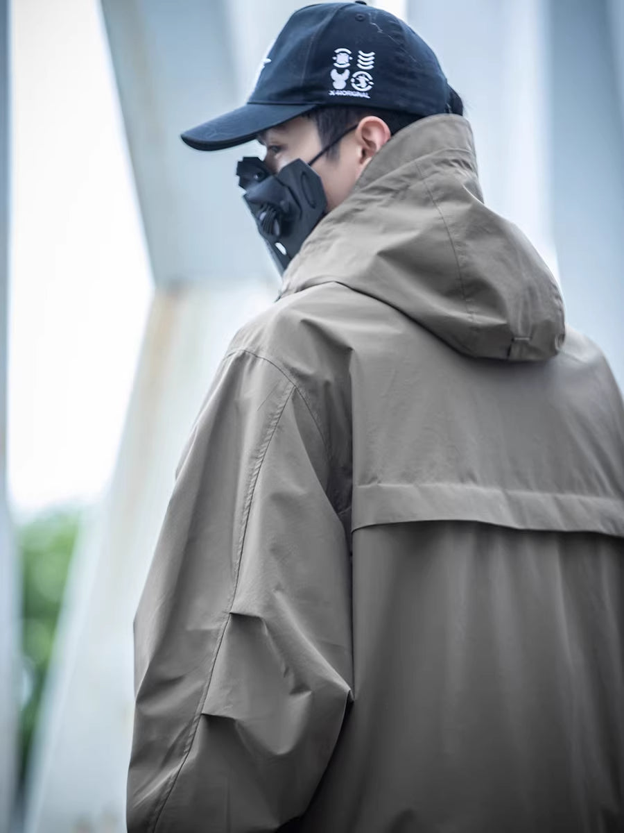 Oversized Techwear Shell Jacket