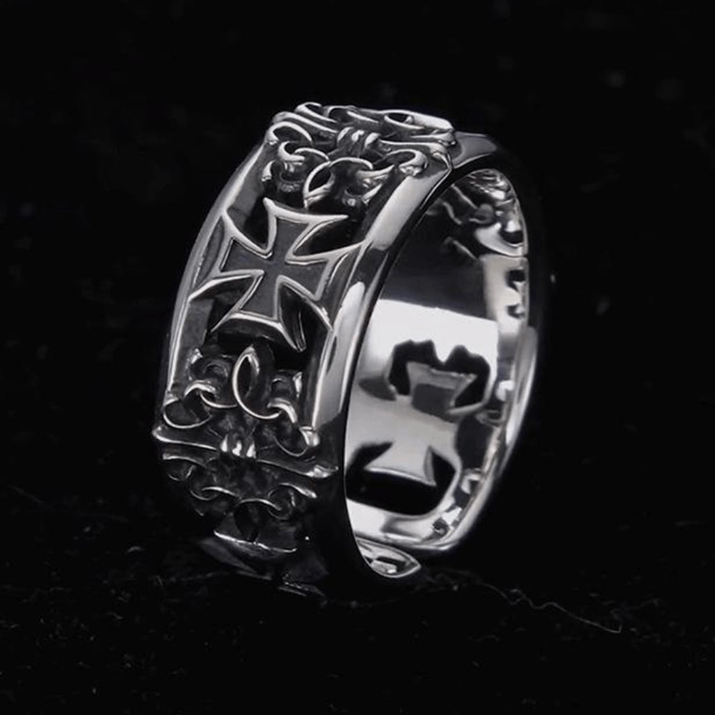 Cross Engraved Ring