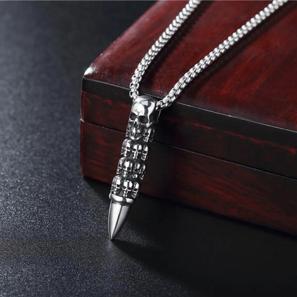 Skull Bullet Necklace