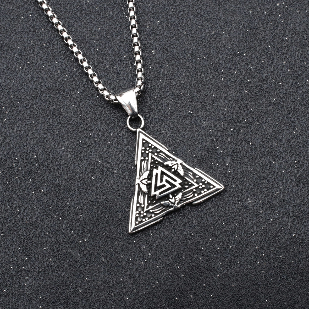 Valknut Triangle Necklace