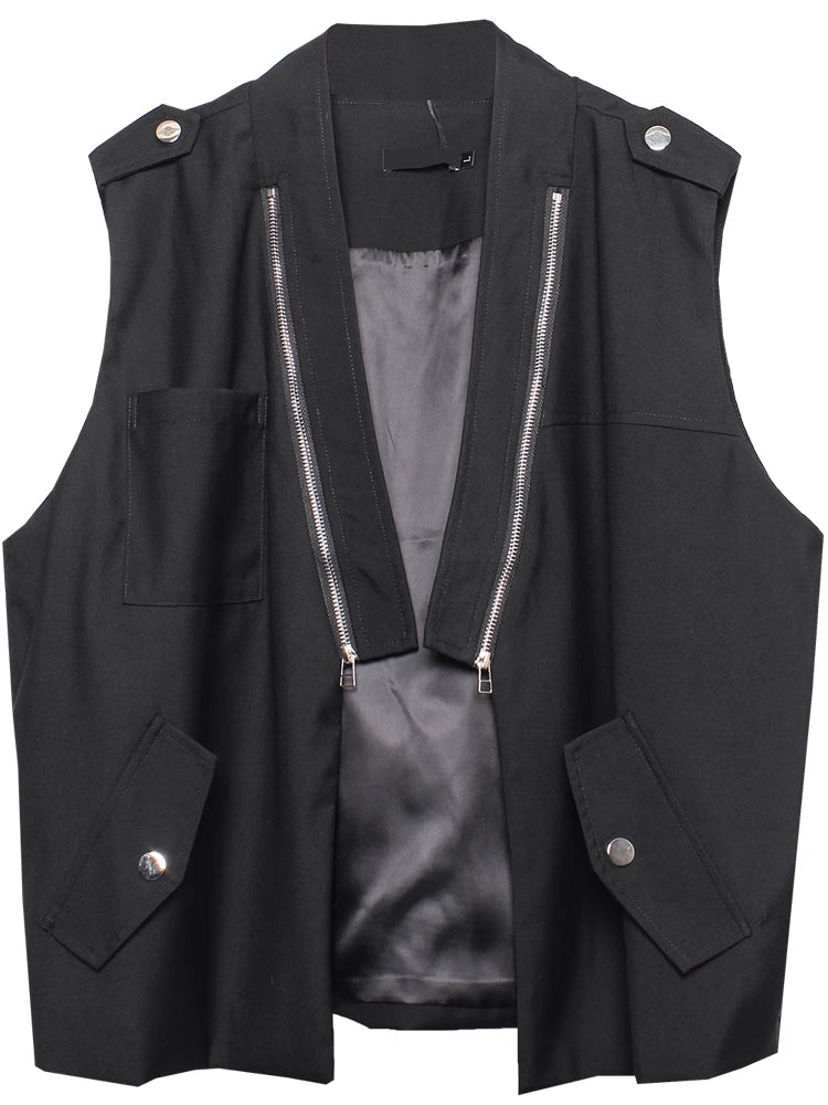 Dark Gothic Techwear Vest