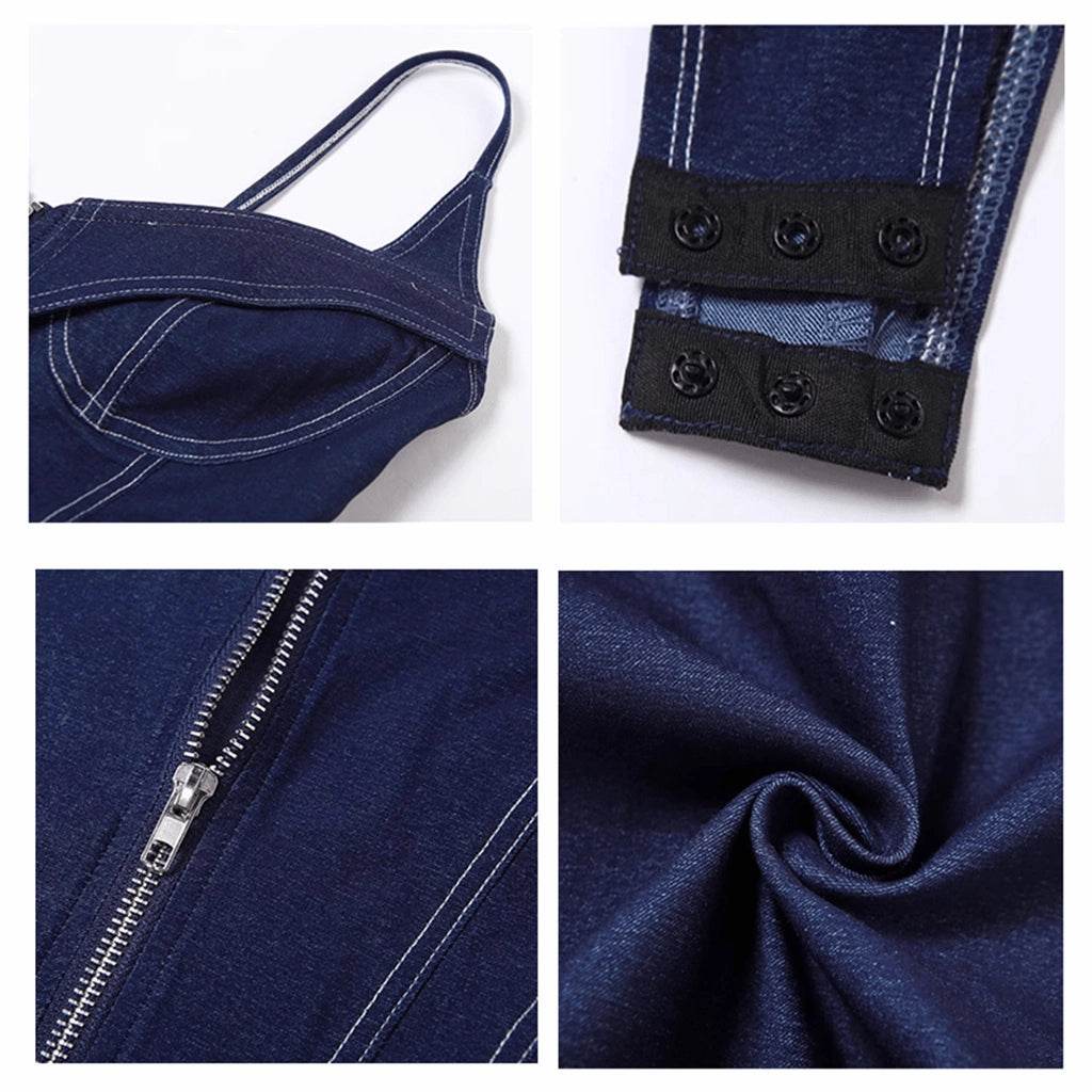 Denim Corset Bodysuit