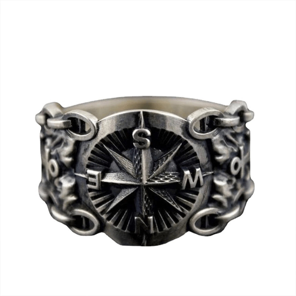 Techwear Compass Ring