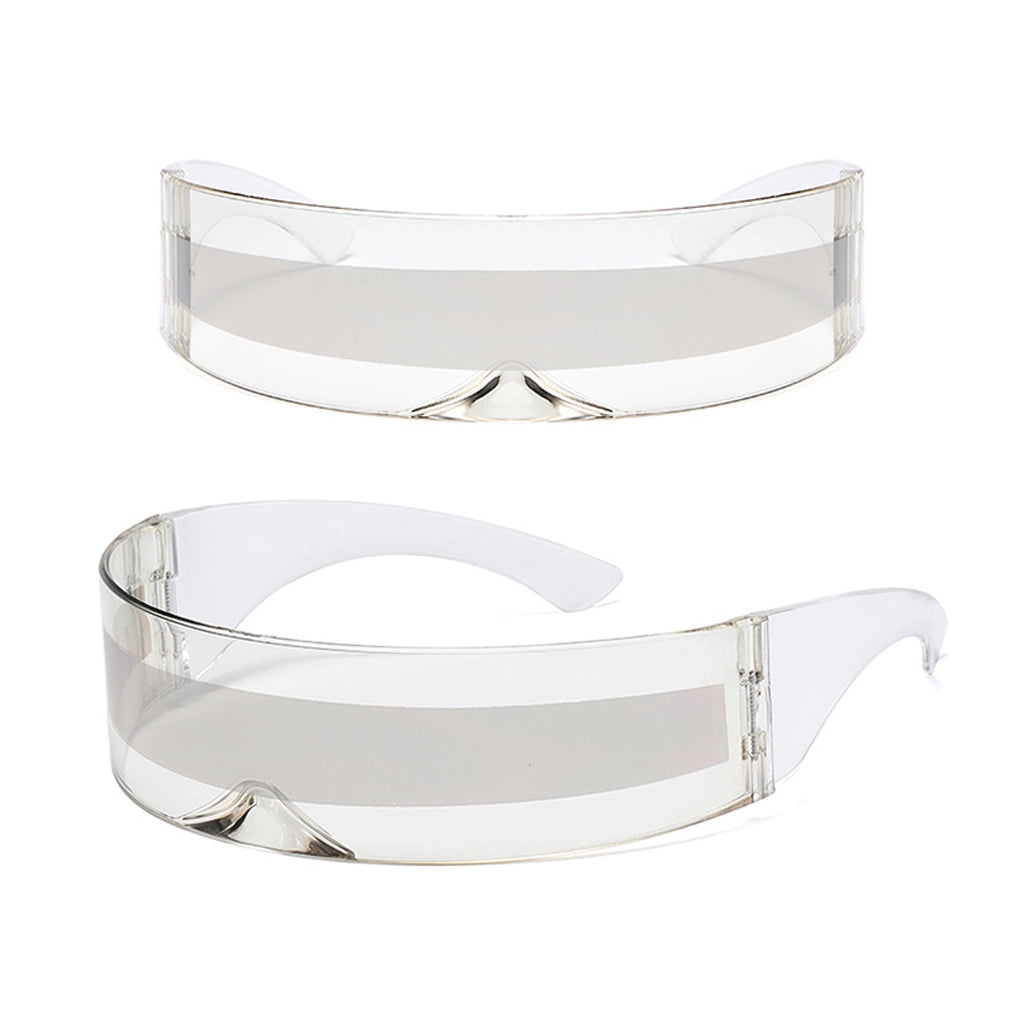 Cyberpunk Chrome Fashion Glasses