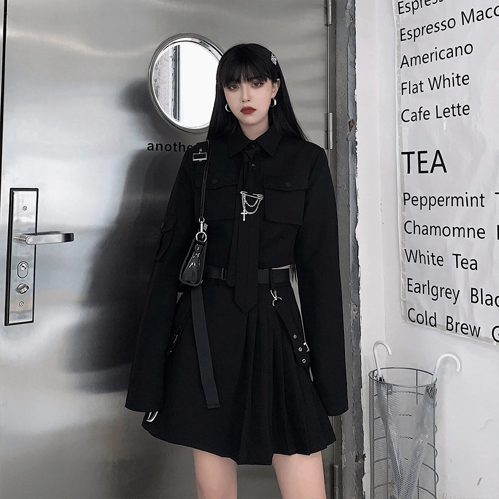 Embroidery Urban Techwear Skirt