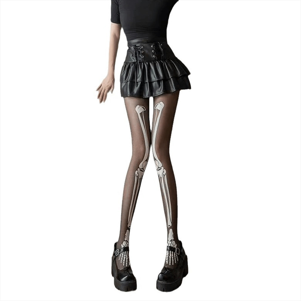 Glow Skeleton Stockings