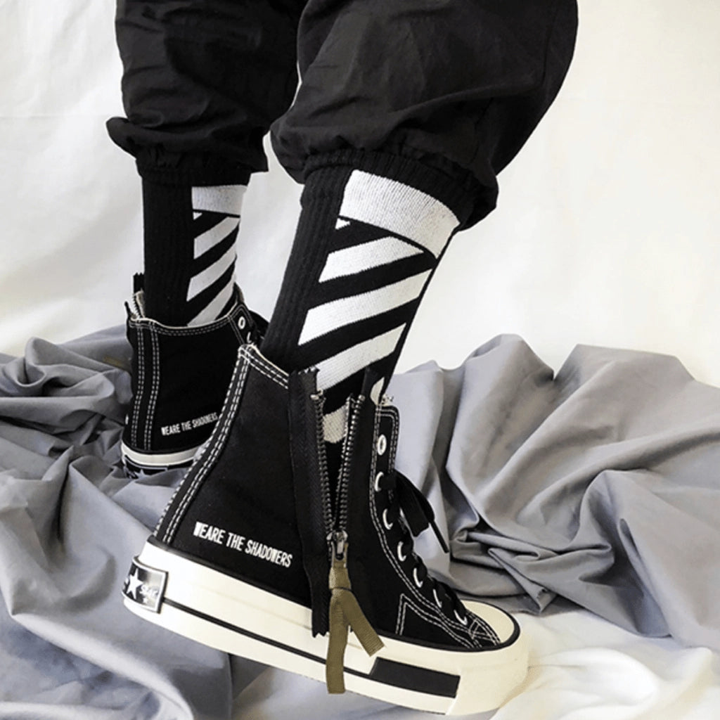 Black Streetwear Socks