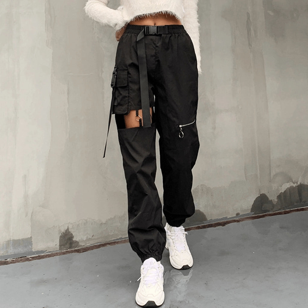 Cut-Out Techwear Pants