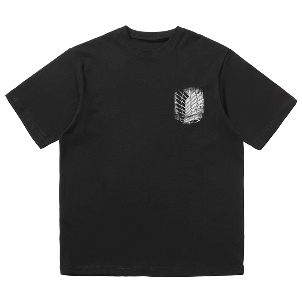 Sweat-Resistant Black Techwear Tee