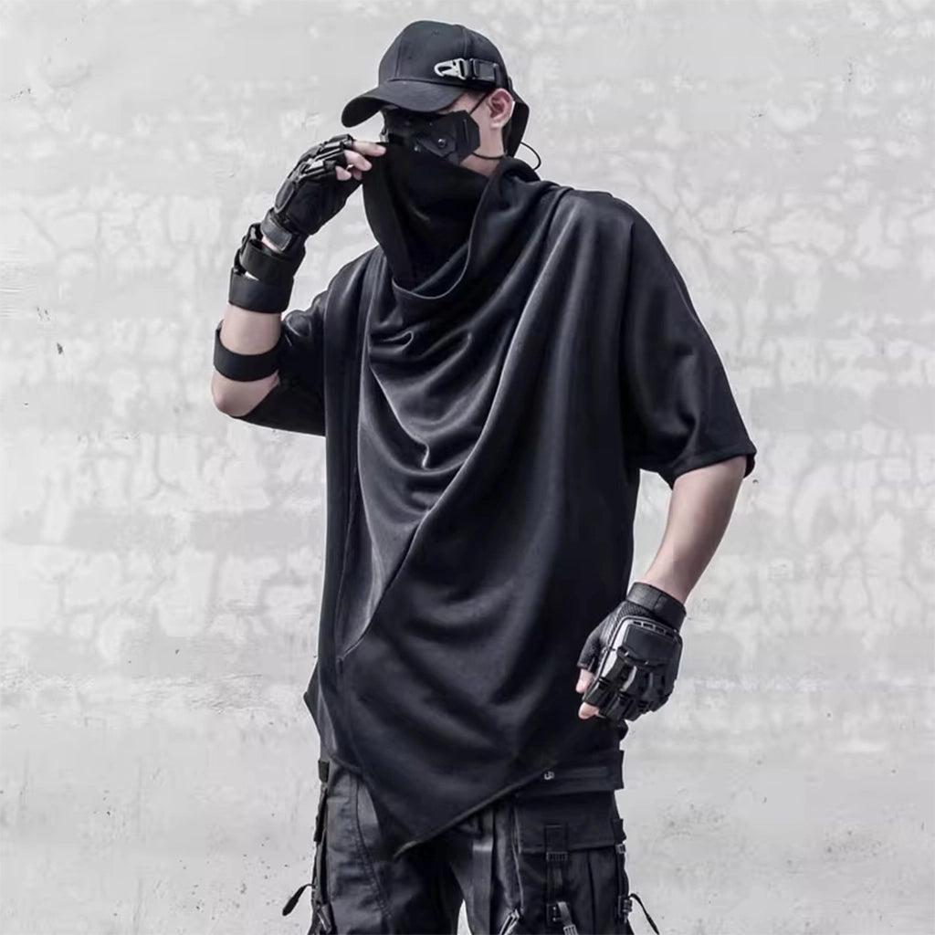 Futuristic Draped Tech Shirt