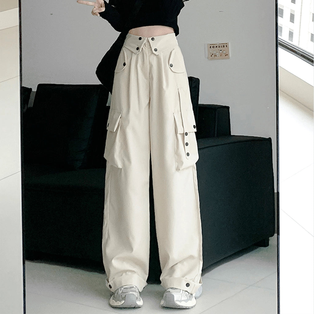 High-Waisted Cargo Pants