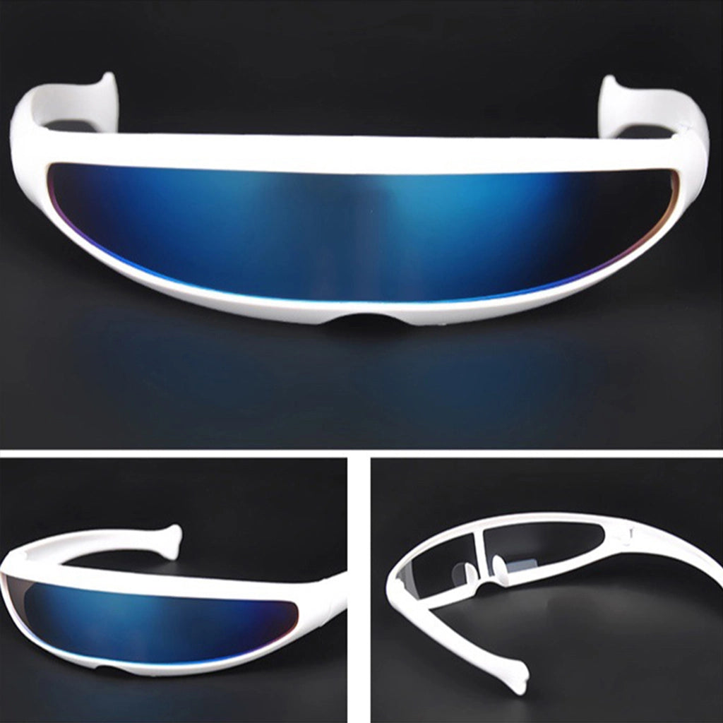 Cyberpunk Wraparound Tech Glasses