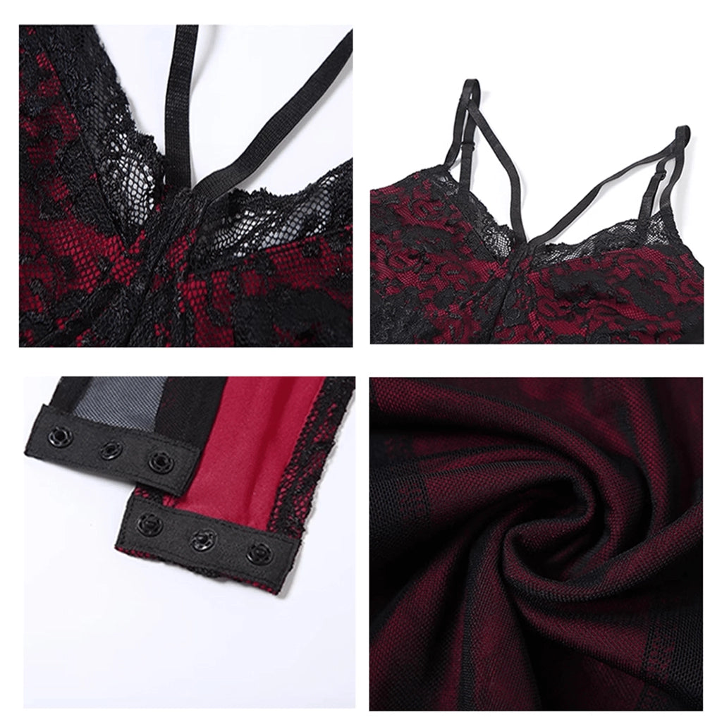 Sexy Mesh Lace Bodysuit