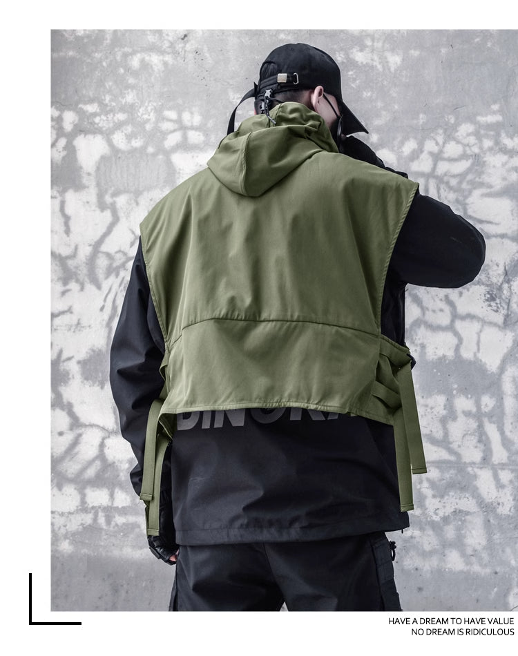 Techwear Hooded Waterproof Vest