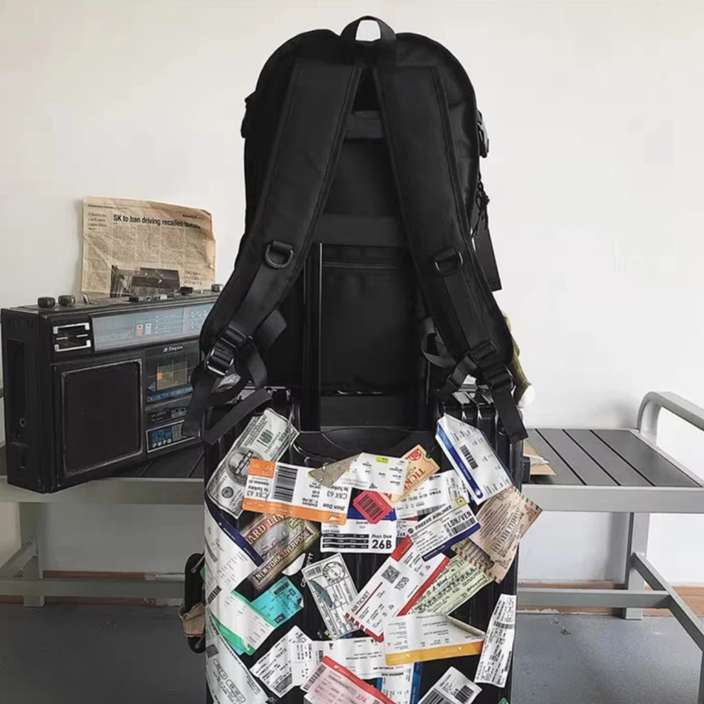 Reflective Tech Backpack for Night Travel