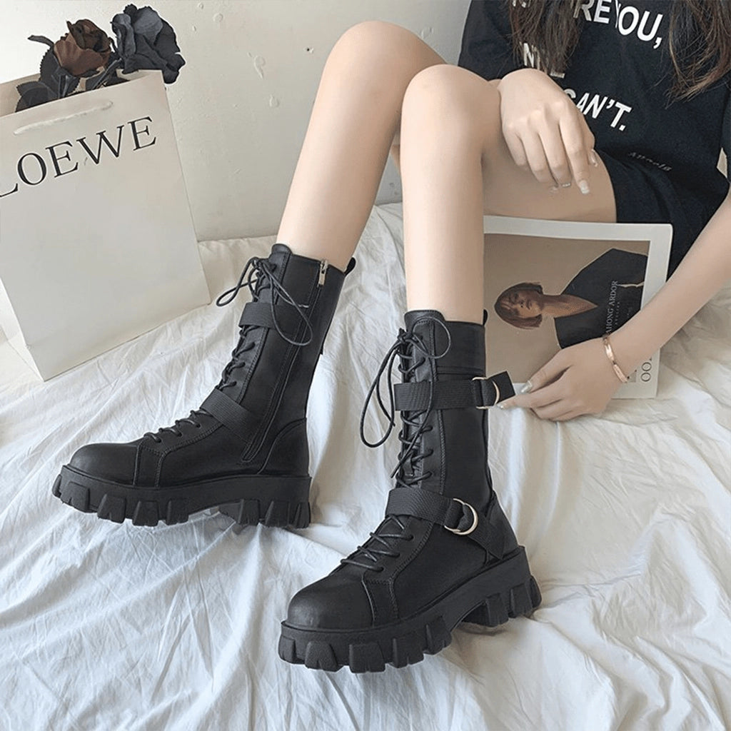 Chunky Black Boots
