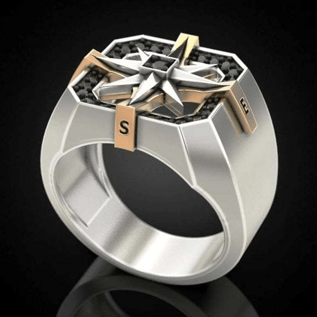 Compass Star Ring