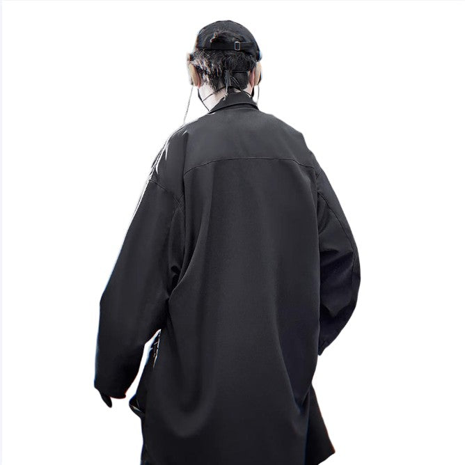 Futuristic Long Techwear Jacket