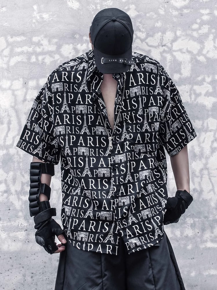 Print Paris Full Shirt